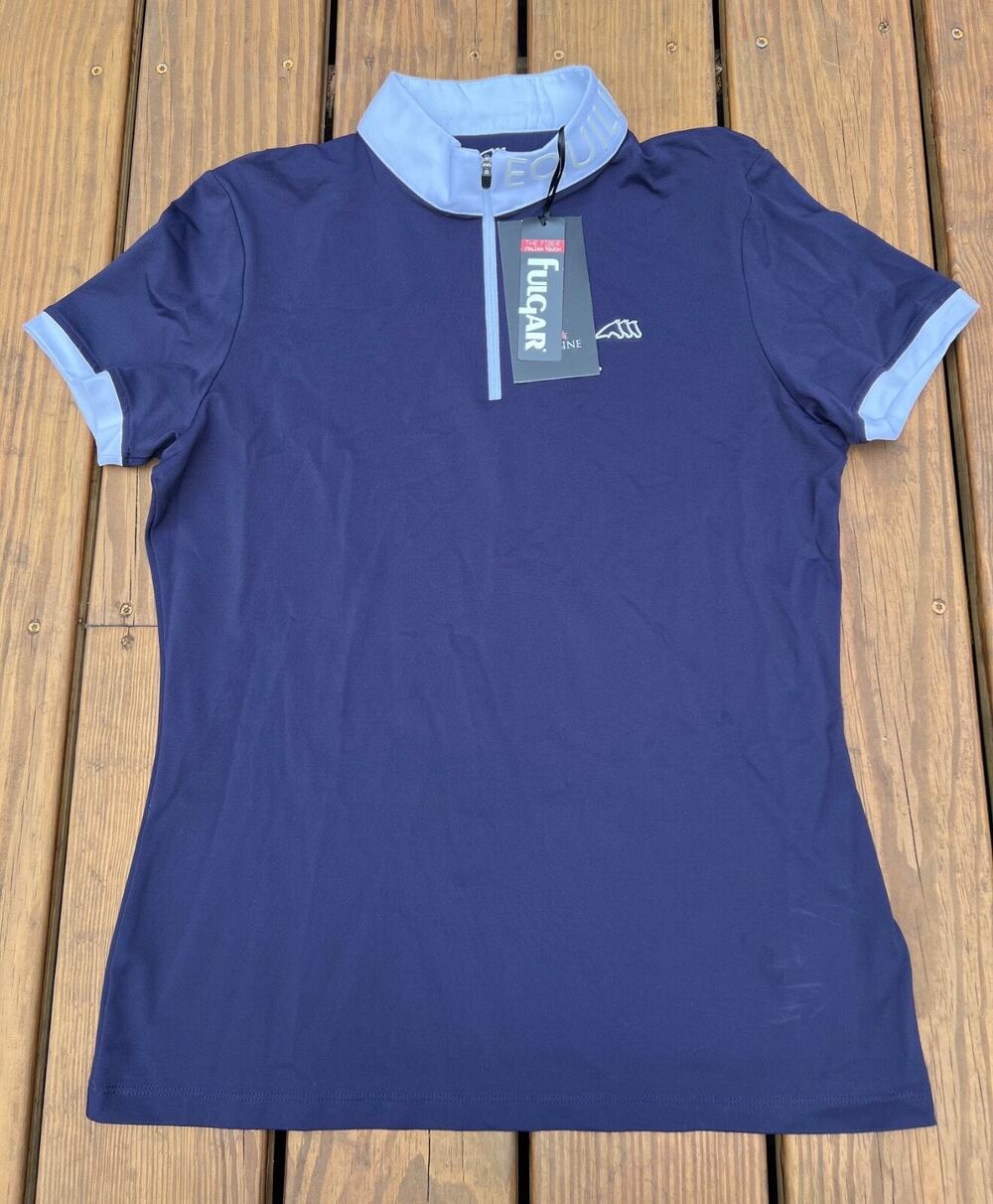 New Equiline Short Sleeve "Casec" Competition Polo Shirt (Women's XL) MSRP $229